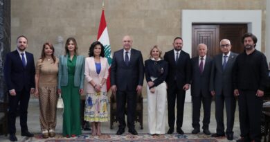 رئيس الجمهورية يلتقي وفد جمعية بيروت ماراثون