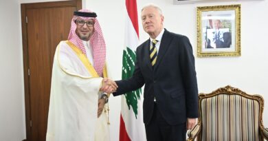 رجي للبخاري:ملتزمون بالإصلاحات المالية وحصر السلاح بيد الدولة .