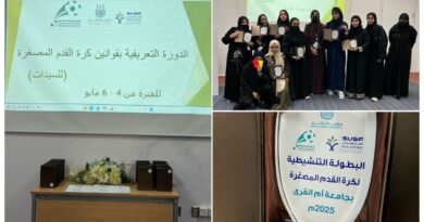 الجمعية السعودية لكرة القدم المصغرة تختتم دورة حكام السيدات بجامعة أم القرى بنجاح