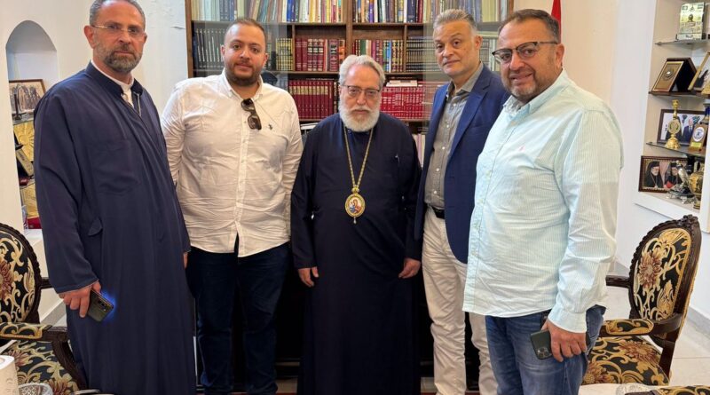 وفد لجنة التضامن اللبنانية الروسية يلتقي بالمطران كفوري